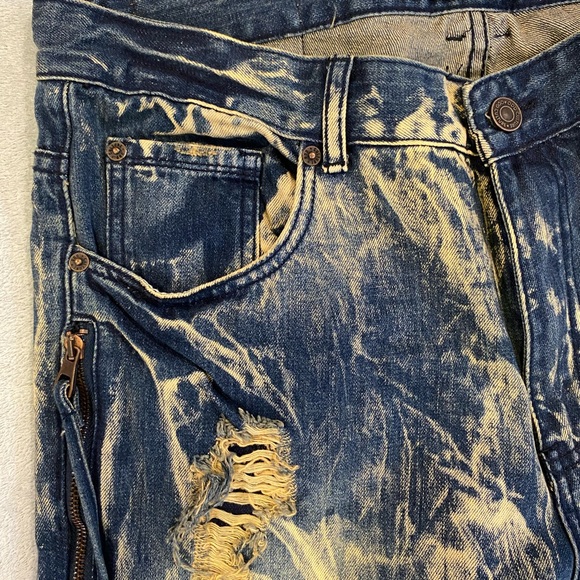 NWT Odd Culture Jeans Distressed Size 36x32 Medium Wash Denim Blue New - Picture 6 of 13